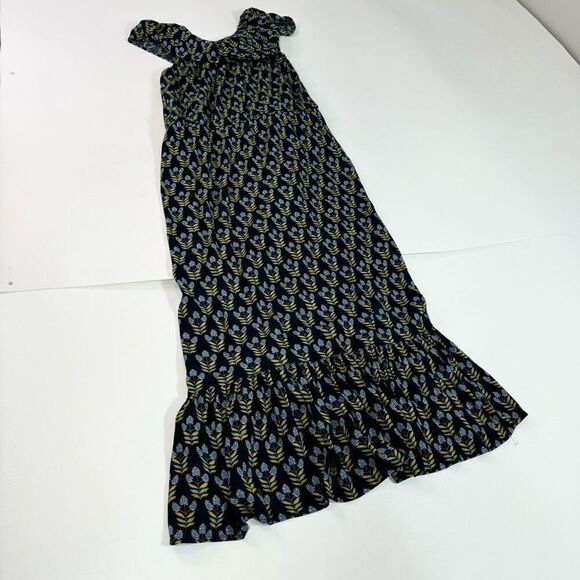 Style & Co. Dress Womens 2X Blue Off Shoulder Maxi NWT Cottagecore bloomcore - Picture 10 of 11